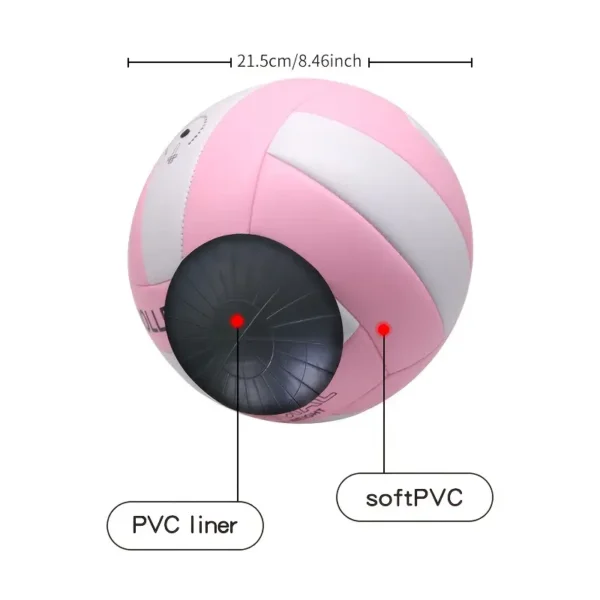 Soft Pink Volleyball - Official Size 5